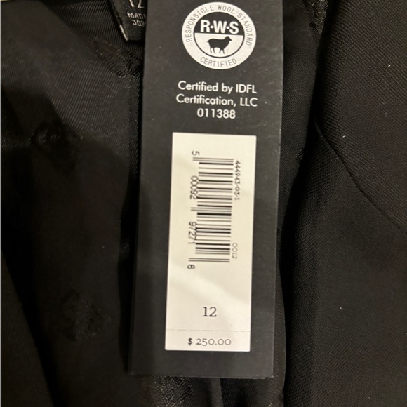 NWT - Banana Republic Black Siena Italian Wool Blazer - Size 12 - Picture 12 of 14